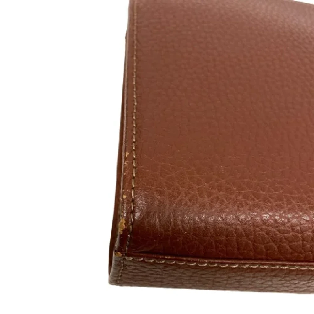 Burberry Vintage Pre-owned Leather clutches Brown Dames
