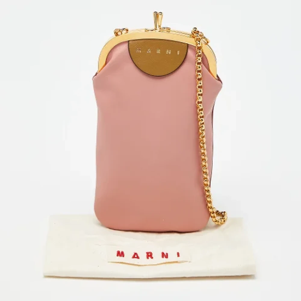 Marni Pre-owned Leather home-office Pink Dames