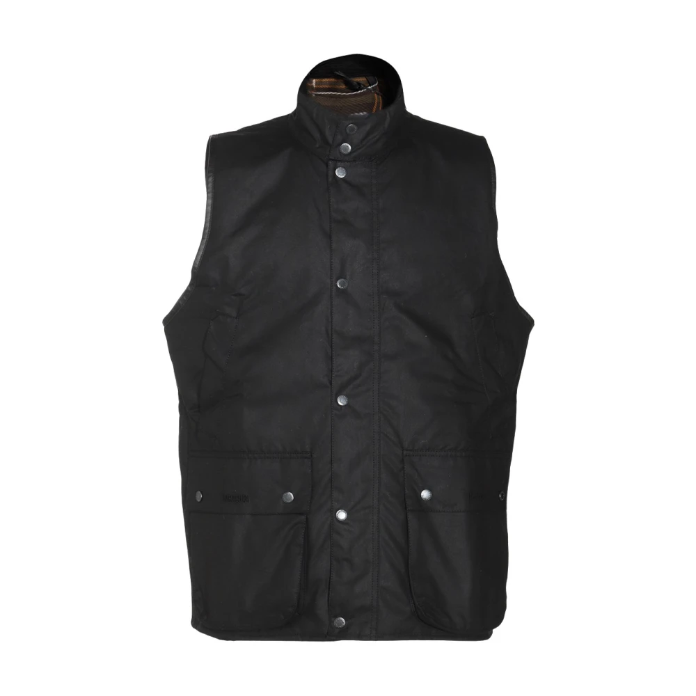 Barbour Zwarte Casual Katoenen Jas Black Heren