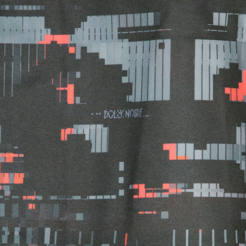 Dolly Noire Glitch Camo Crewneck Sweatshirt Zwart Multicolor Heren