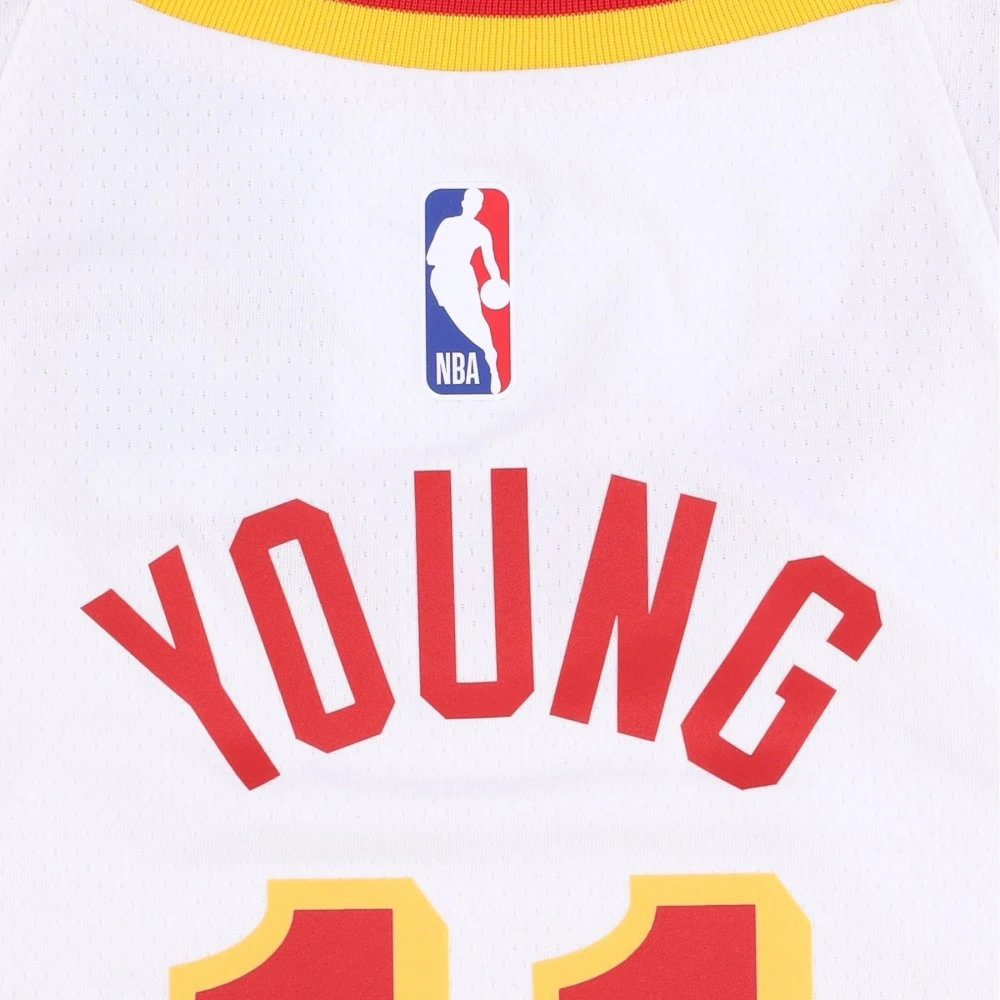 Nike Basketbal Tanktop Swingman Editie Trae Young White Heren