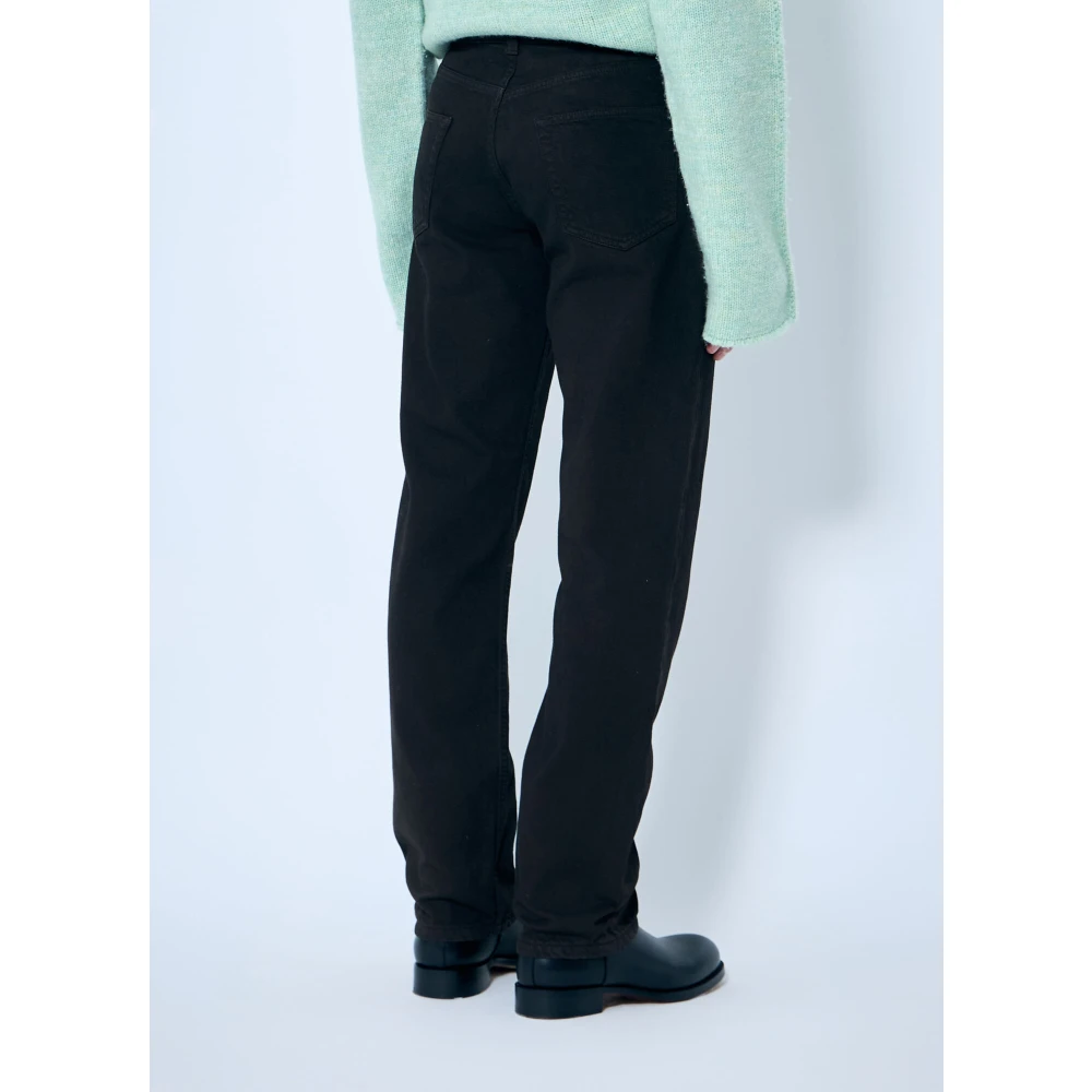 The Row Straight-leg Five-Pocket Jeans Black Heren