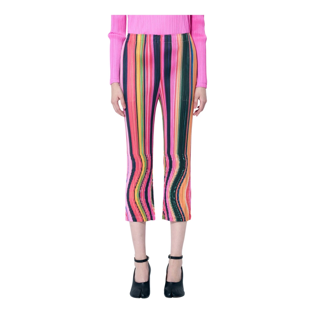 Issey Miyake Geplooide Warp Broek Multicolor Dames