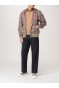 sweat-a-capuche-marron-a-fermeture-eclair