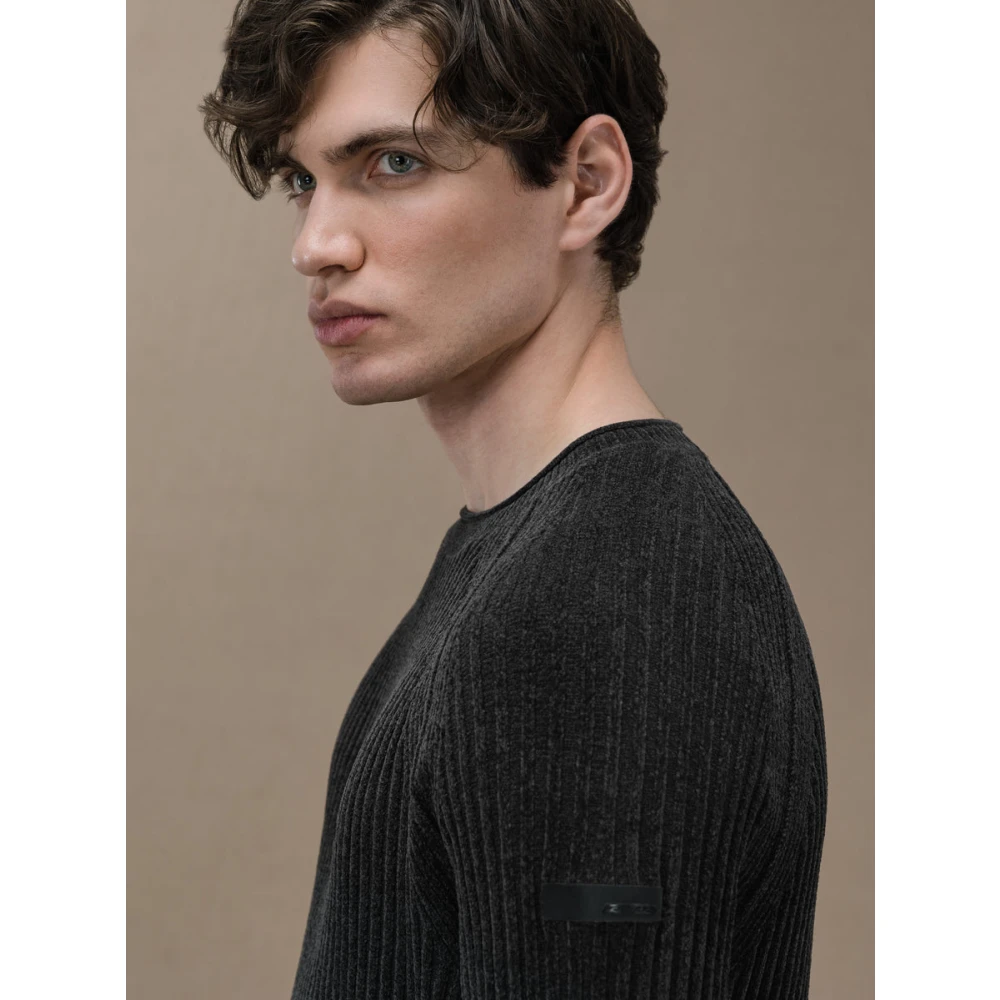 RRD Velvet Rave Ronde Gebreide Trui Gray Heren