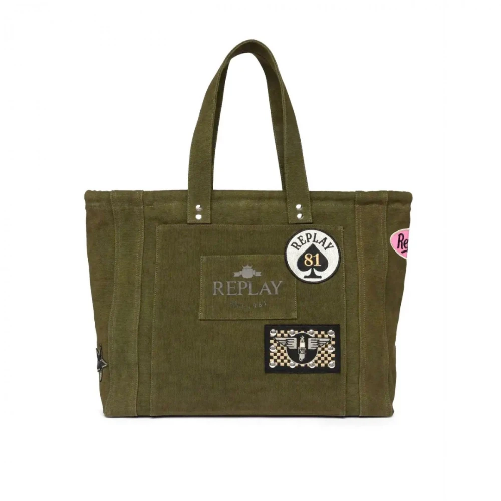 Replay - Bags > Tote Bags - Green - Replay - Modalova