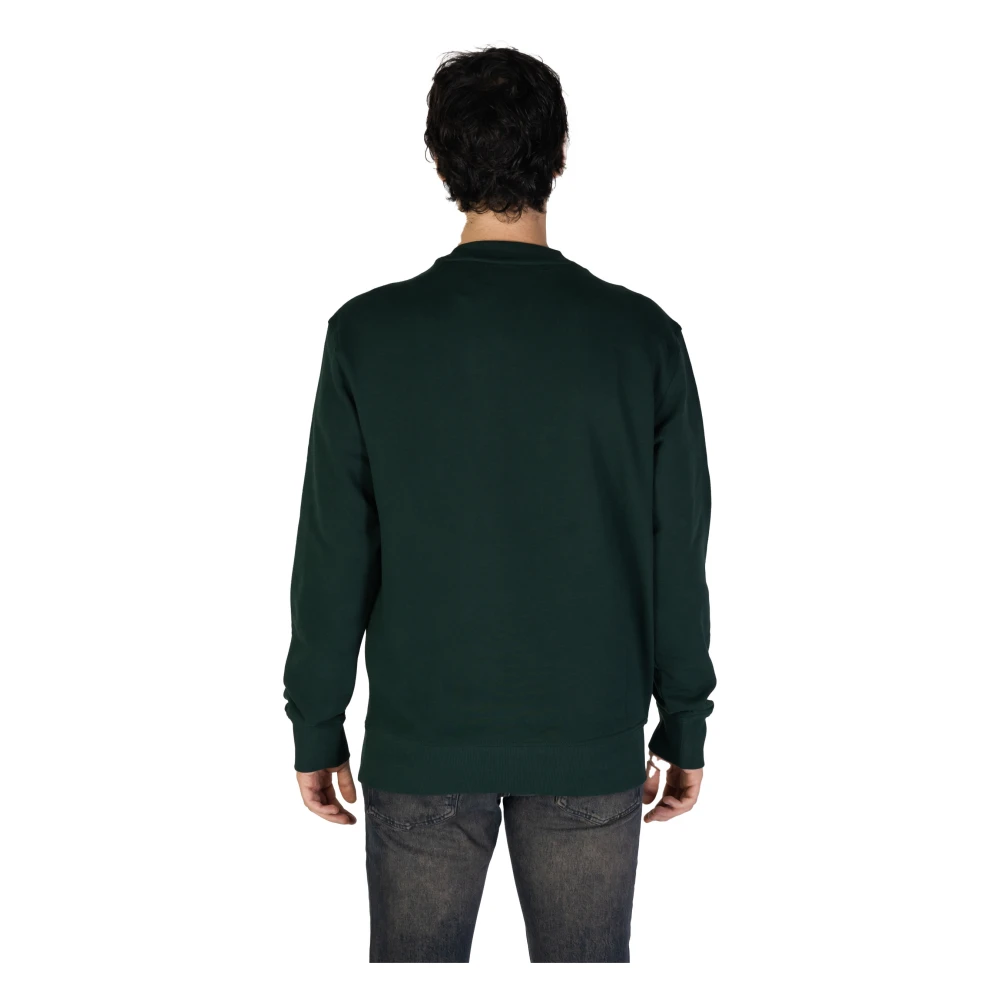 Hugo Boss Groene Katoenen Sweatshirt met Lange Mouwen Green Heren