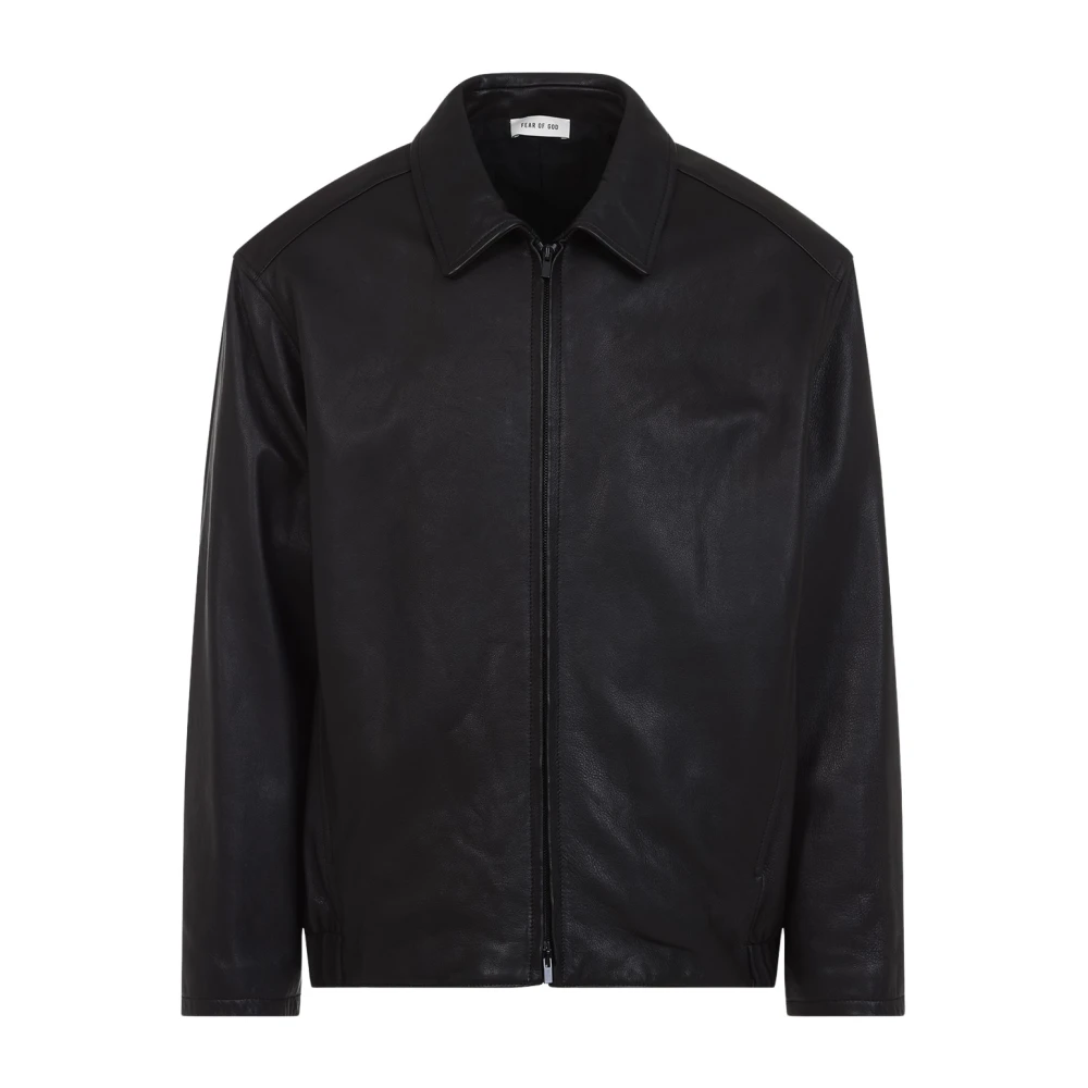 Fear Of God Espresso Leren Rider Jack Black Heren