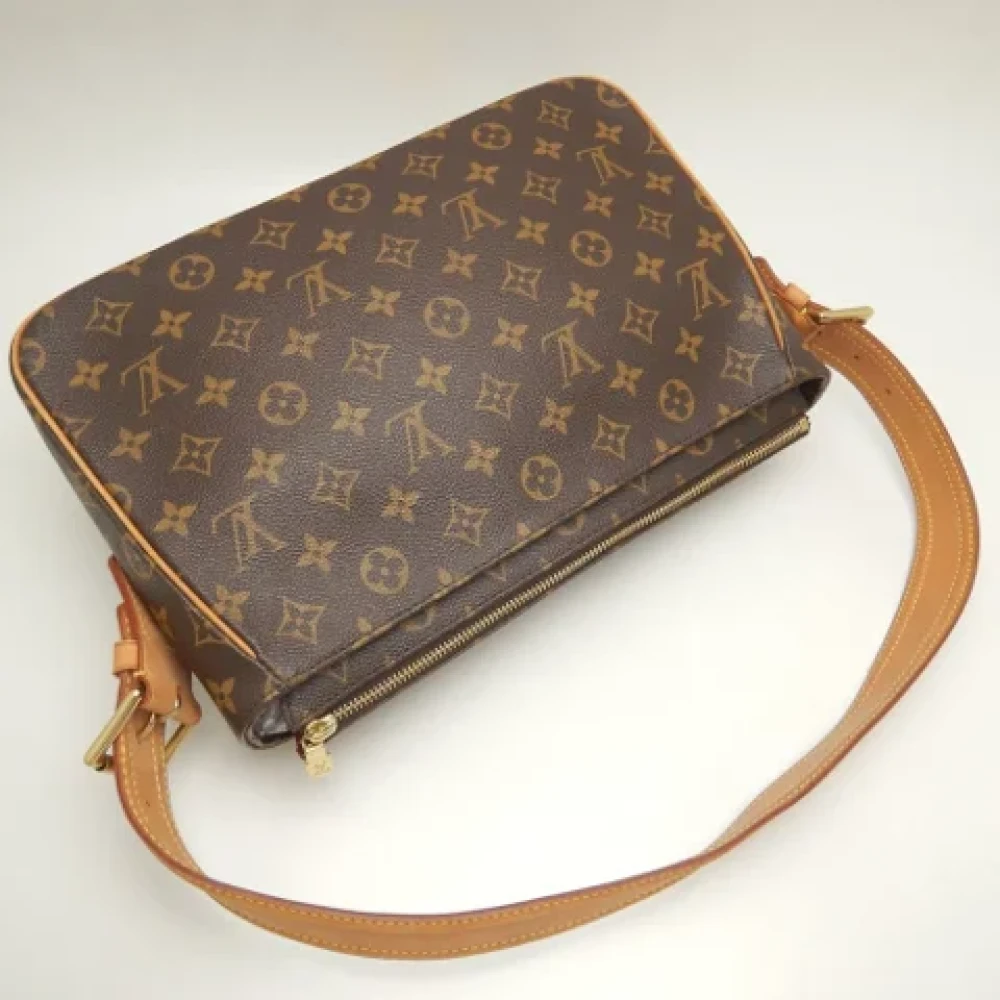 Louis Vuitton Vintage Pre-owned Canvas shoulder-bags Brown Dames