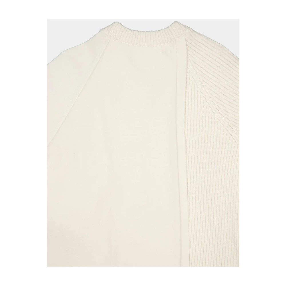 Fendi Luxe Wol Cashmere Crewneck Jumper Beige Dames