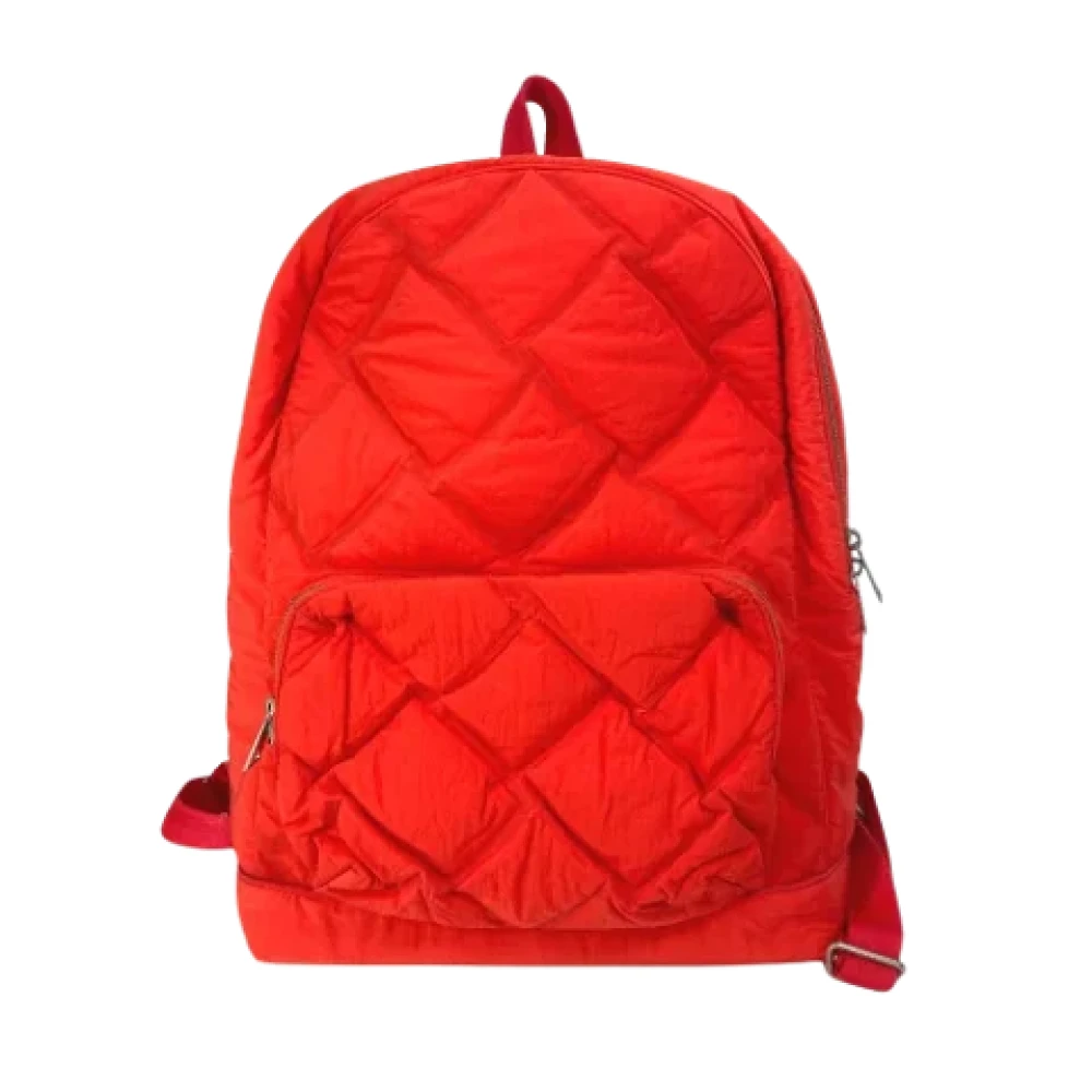 Bottega Veneta Vintage Pre-owned Fabric shoulder-bags Red Heren