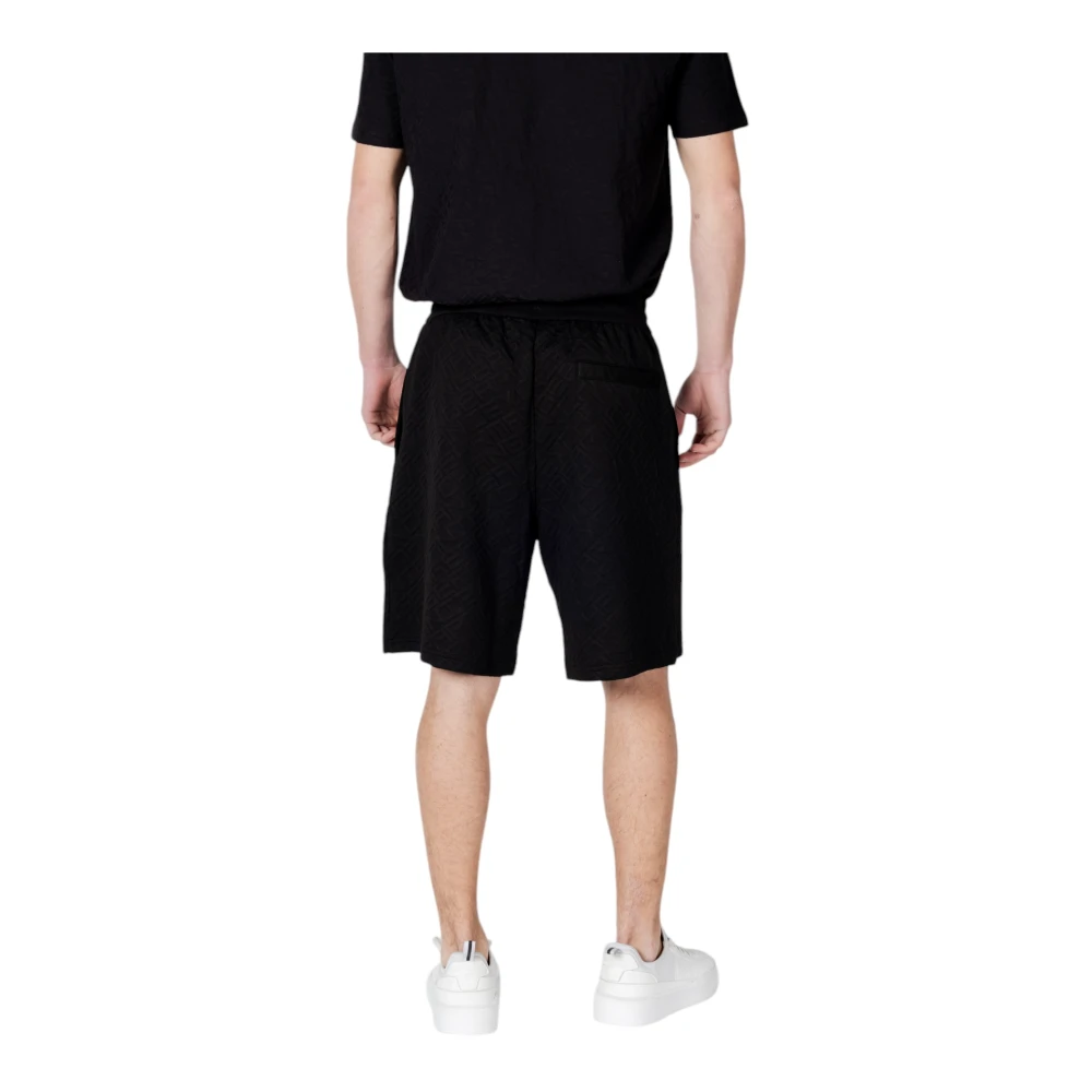 Armani Exchange Sportieve Bermuda Shorts Collectie Black Heren