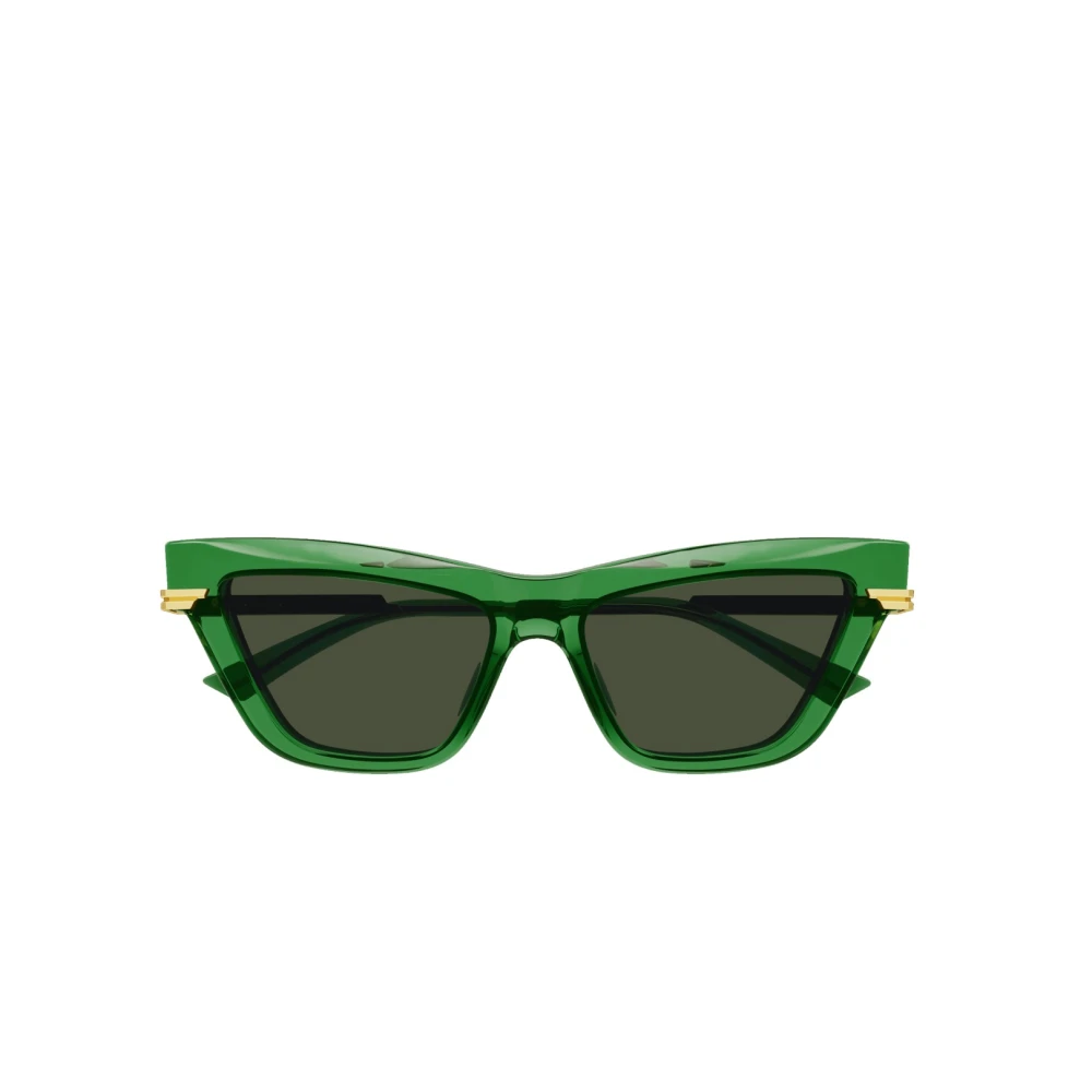 Bottega Veneta Kvinnors Cateye Solglasögon i Grön Transparent Green, Dam