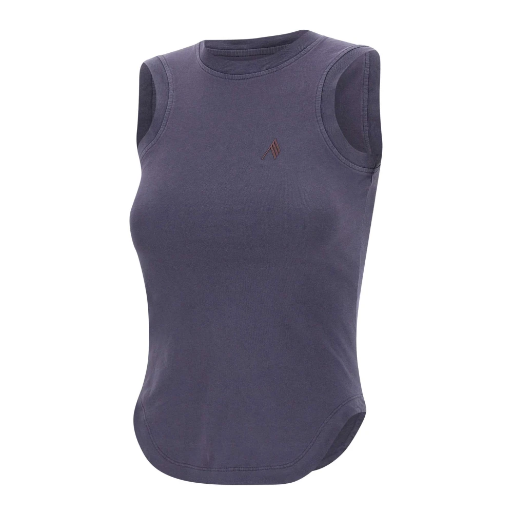 The Attico Katoenen Tank Top Purple Dames