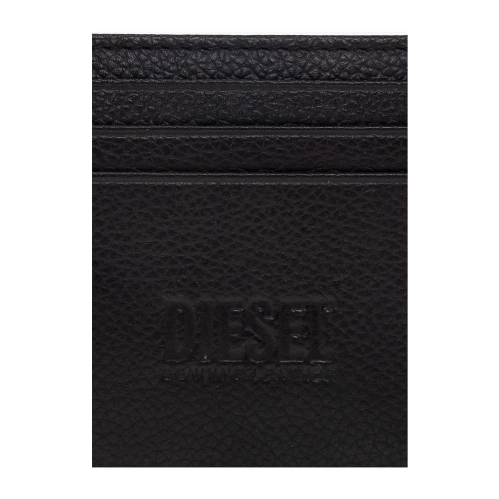 Diesel Kaarthouder met logo Black Heren