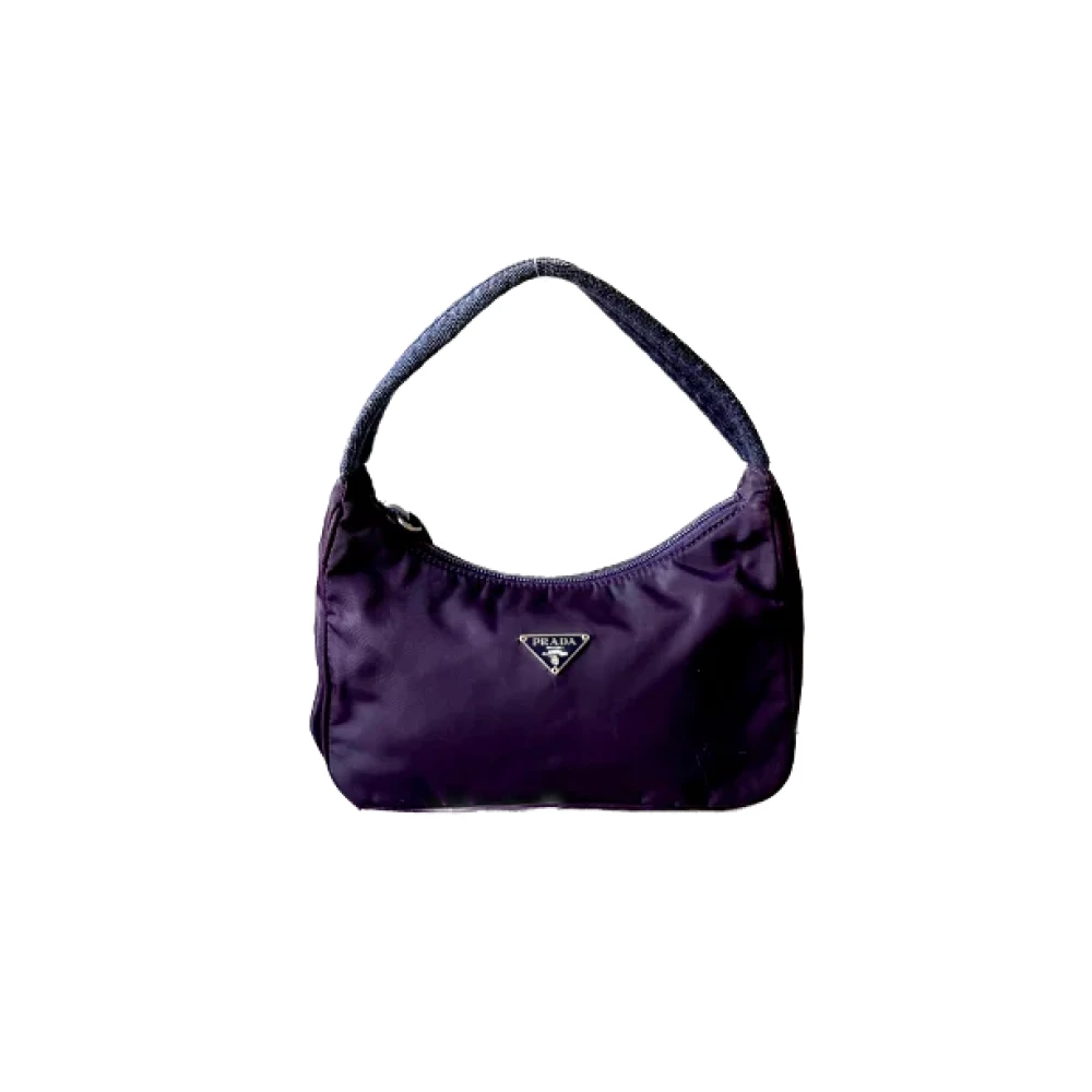 Prada Vintage Pre-owned Leather prada-bags Purple Dames