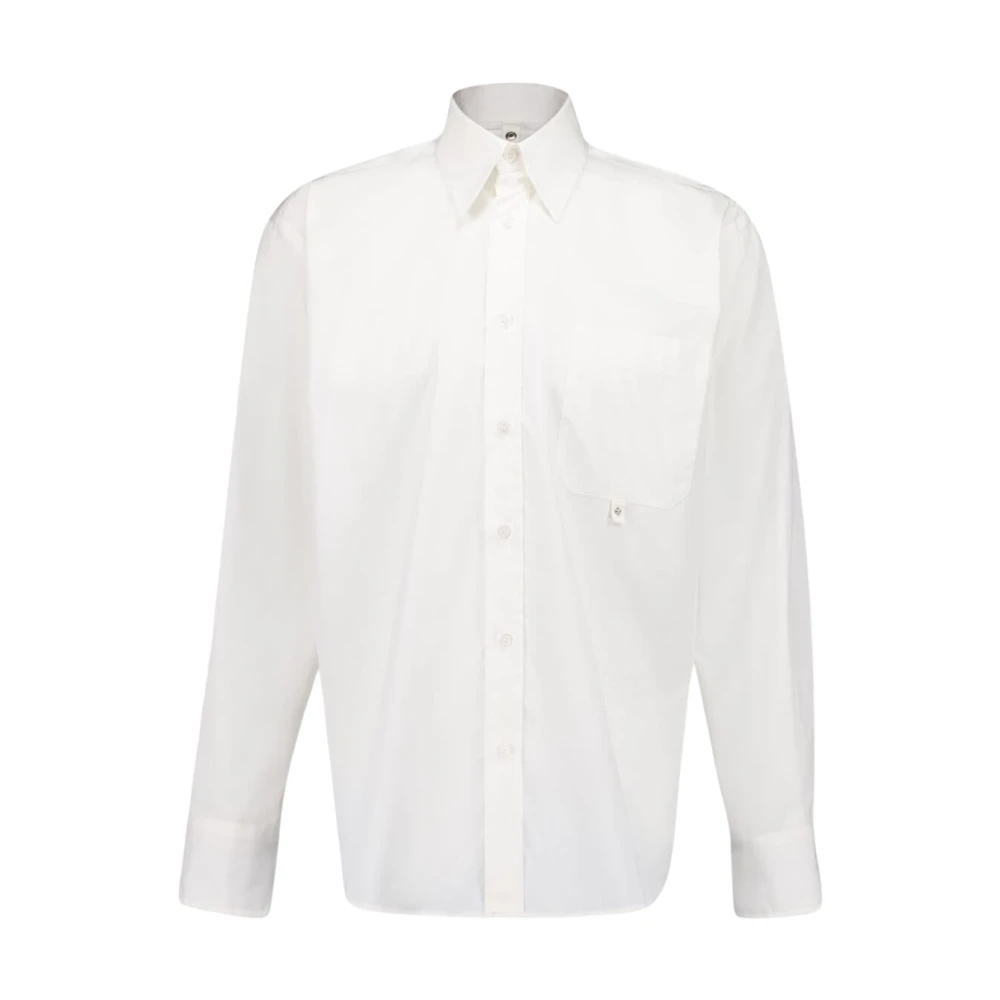 Mm6 Maison Margiela Men's White Detachable-Collar Shirt - Shirts - M - Blouses & Shirts