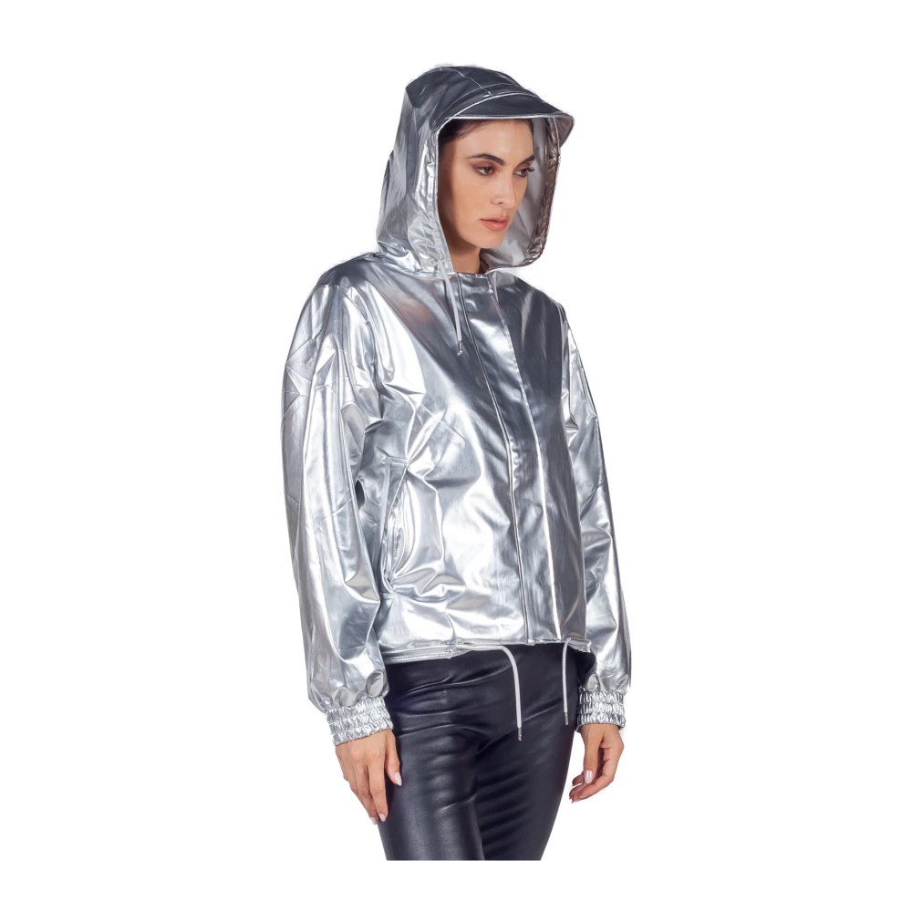 Rains String W3 Hooded Jacket Gray Dames