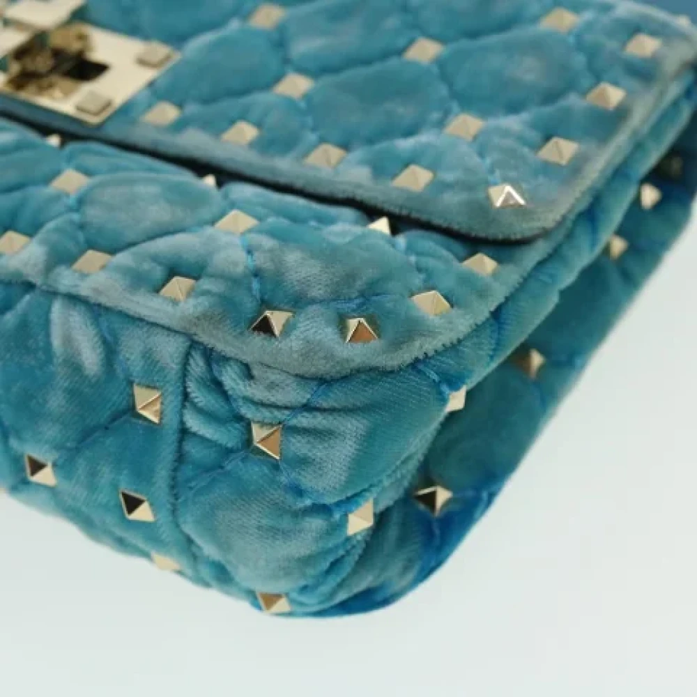 Valentino Vintage Pre-owned Fabric shoulder-bags Blue Dames