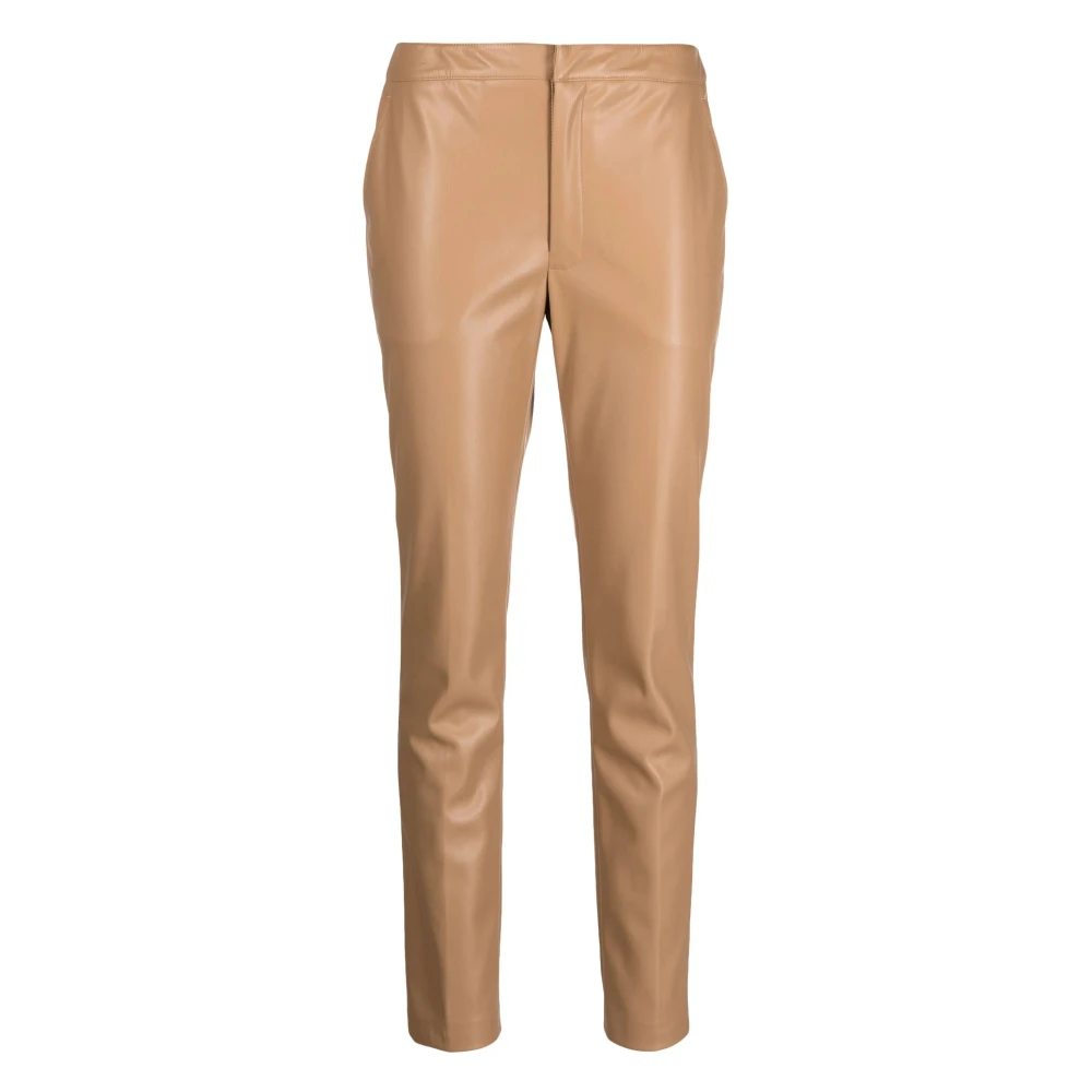 Twinset Straight Trousers Brown Dames