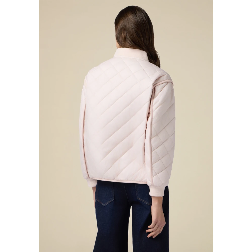Oltre Lichte gewatteerde bomberjack Pink Dames