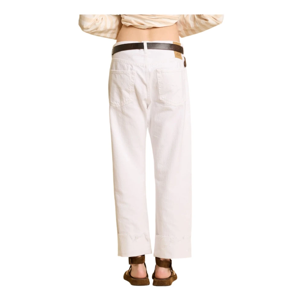 Denimist Relaxte Boyfriend Jeans in Wit White Dames