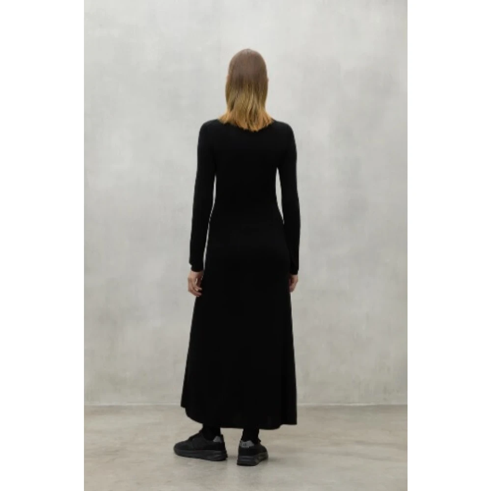 Ecoalf Irisn Jurk Tencel Katoenmix Black Dames