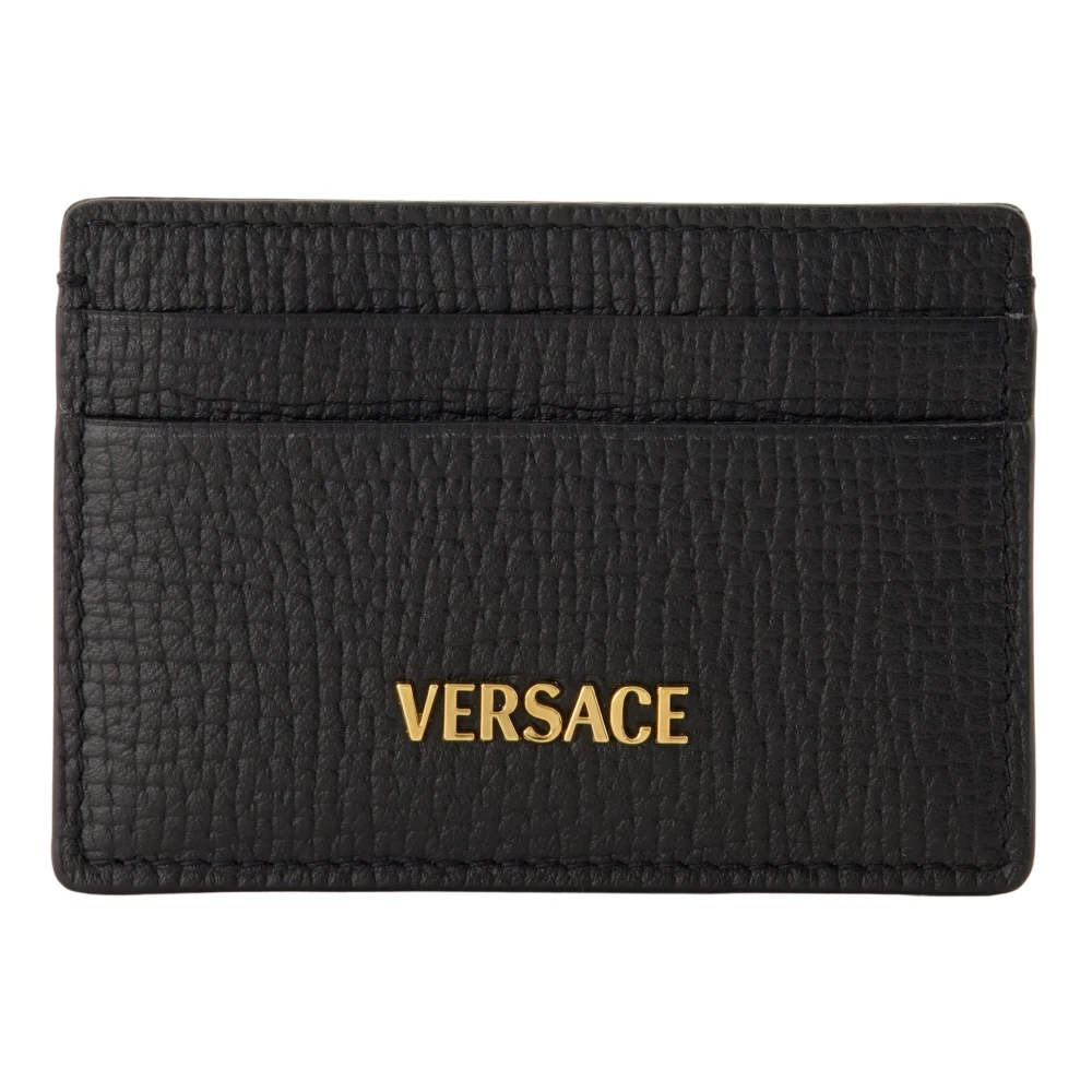 Versace Myth Leren Kaarthouder Black Heren