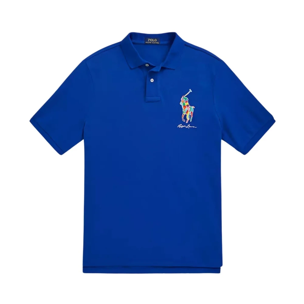 Ralph Lauren Polo Shirt Classic Fit Blue Heren