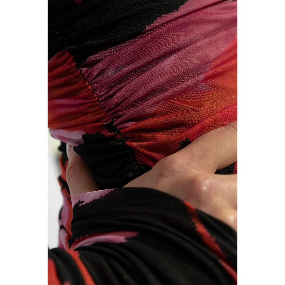 Blumarine Jurk met bloemenmotief Red Dames