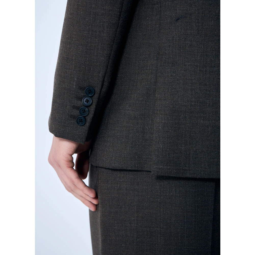 The Row Wollen Single-Breasted Blazer Brown Heren