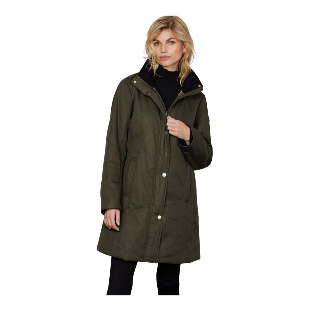 Junge Women's Green Parkas, 3XL, Parkas