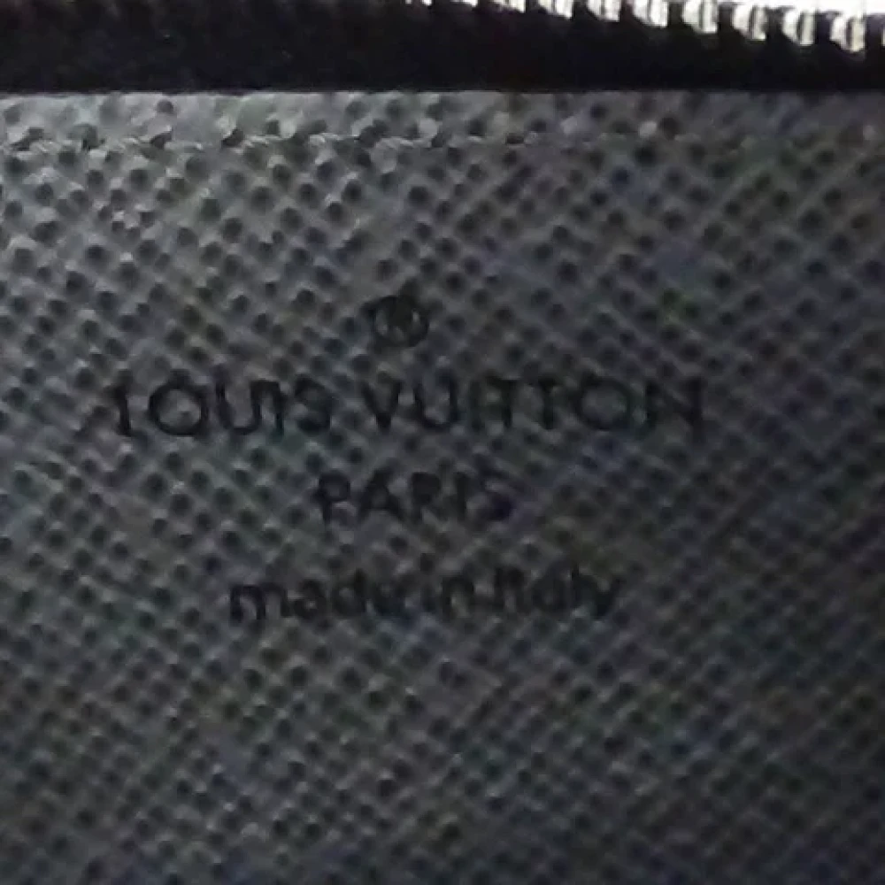 Louis Vuitton Vintage Pre-owned Fabric wallets Gray Heren