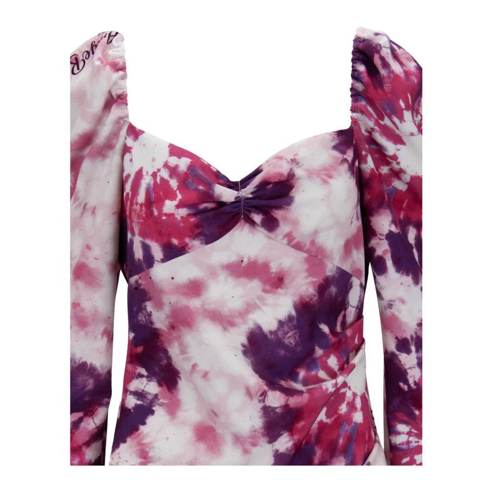 Aniye By Kort Jurk met Vierkante Halslijn Multicolor Dames