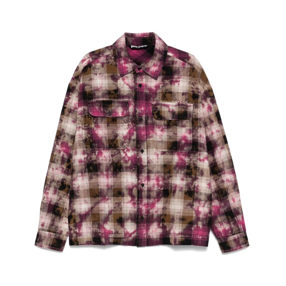 Palm Angels Fuchsia Roze Knoopshirt Multicolor Heren