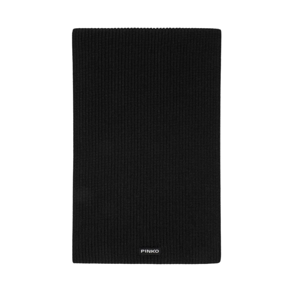 Pinko Women's Black Winter Scarves, One Size, Slovenia Scarf