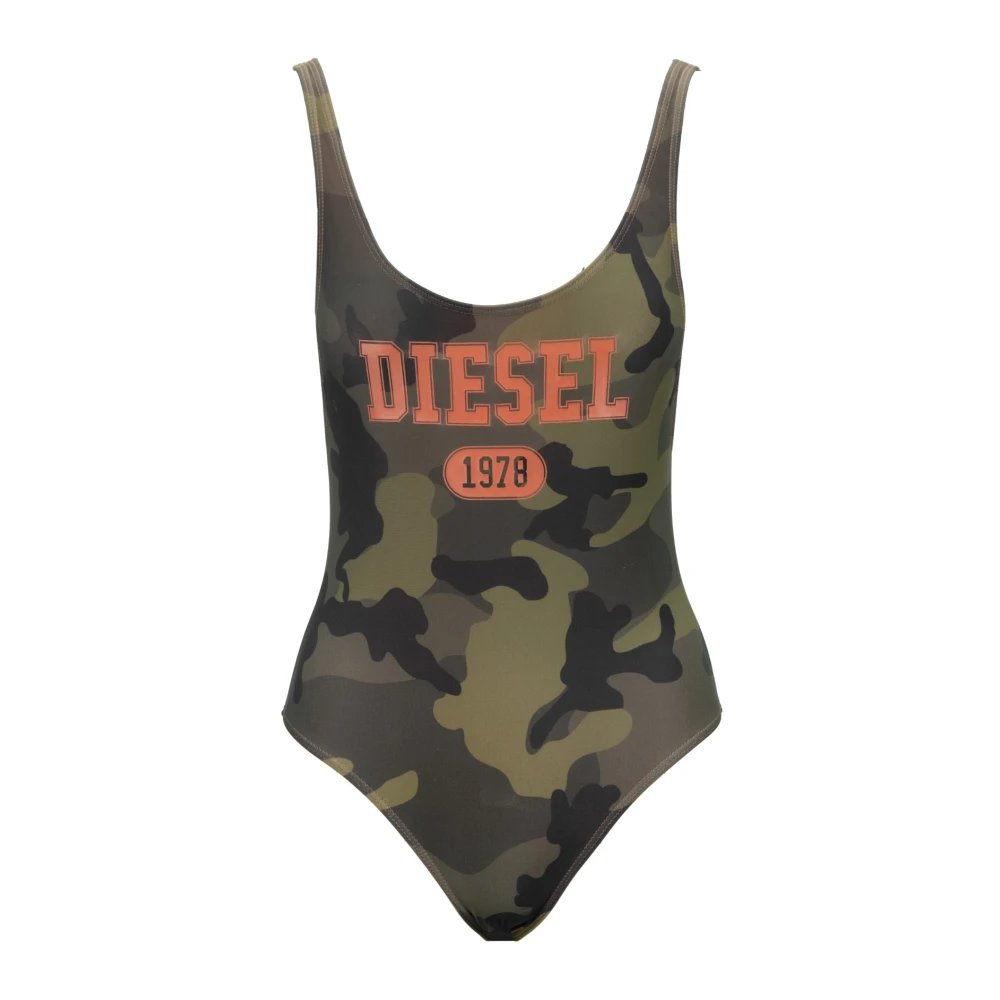 Diesel Dames Slip-On Badpak Green Dames