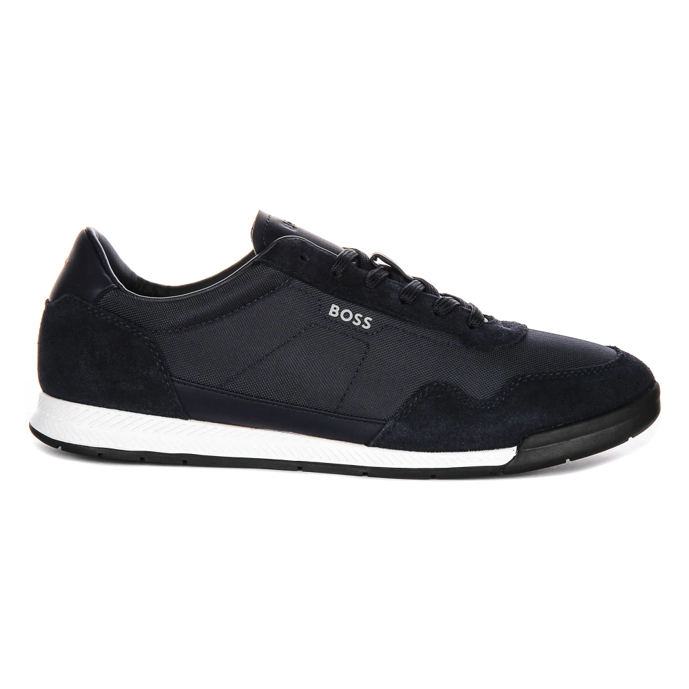 Hugo Men's Blue Sneakers, 11 Uk, Navy Titanium Sl Trainers For