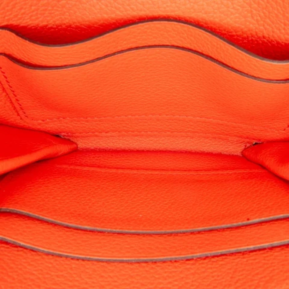 Hermès Vintage Pre-owned Leather handbags Orange Dames