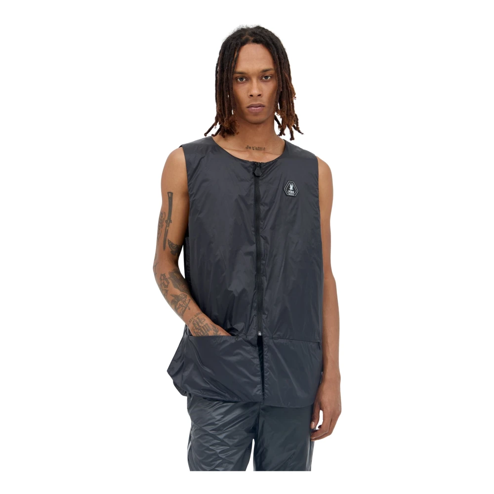 Puma Lichtgewicht vest met logoplaquette Black Heren