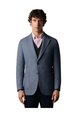 Herringbone Ullblandningsblazer