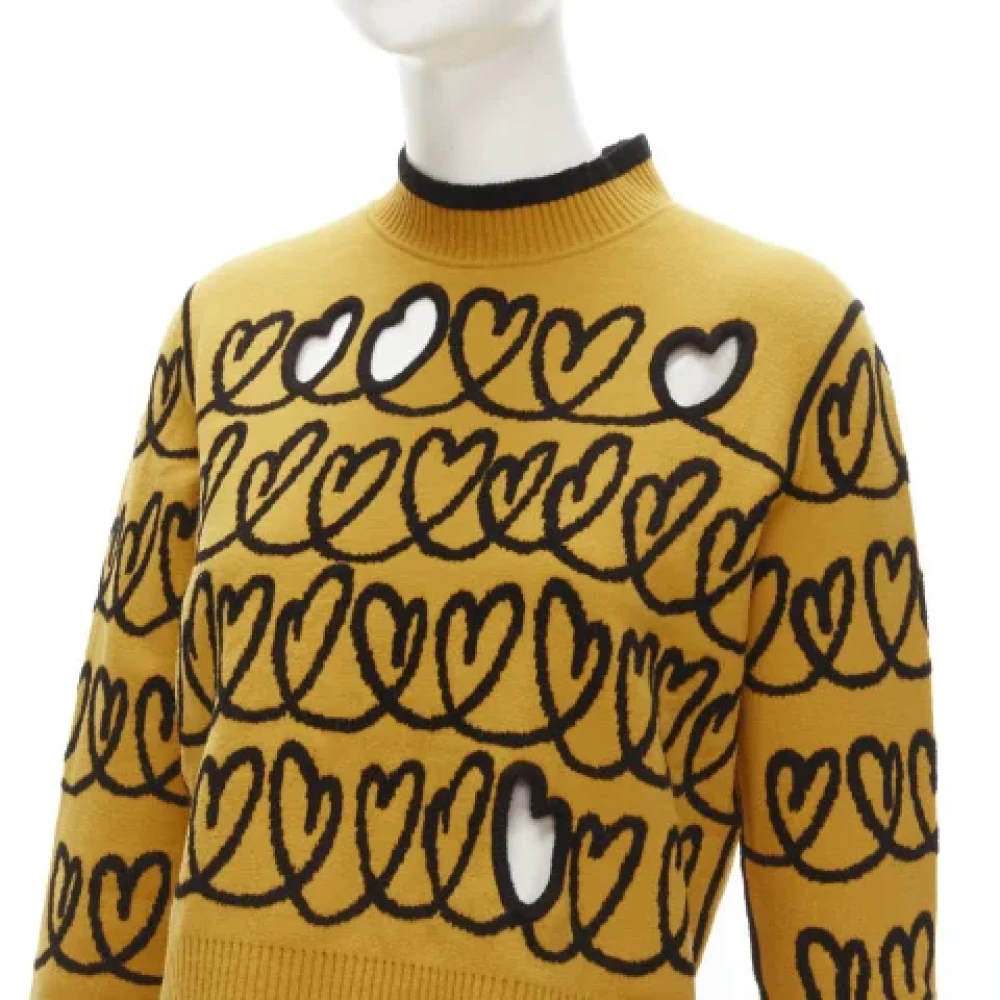Fendi Vintage Pre-owned Wool tops Yellow Dames
