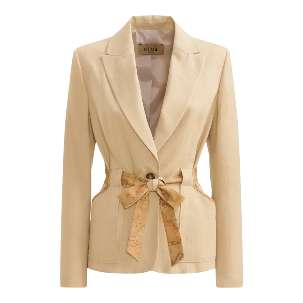 Alviero Martini 1a Classe Blazer Jas Beige Dames