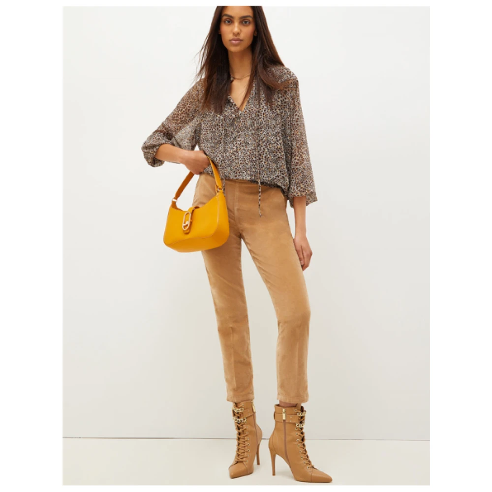 Liu Jo Gingerly Veloursbroek Beige Dames