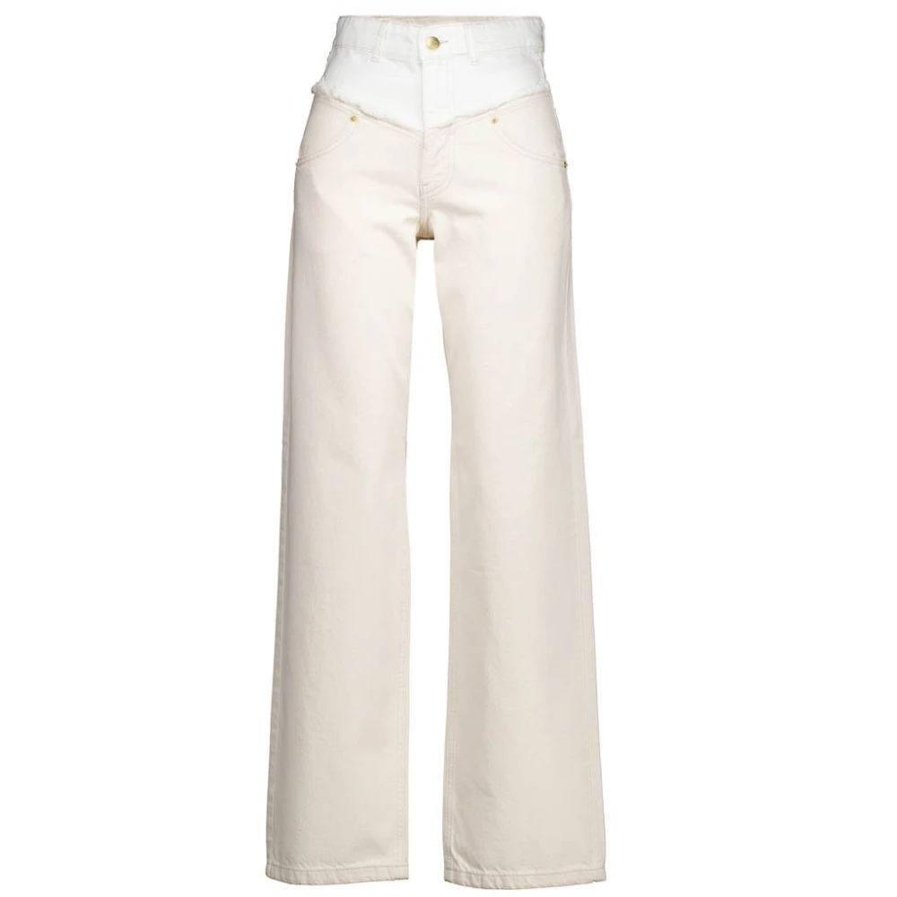 Co'Couture Co Couture Straight Jeans Flash Block Offwhite XS Dames White Dames