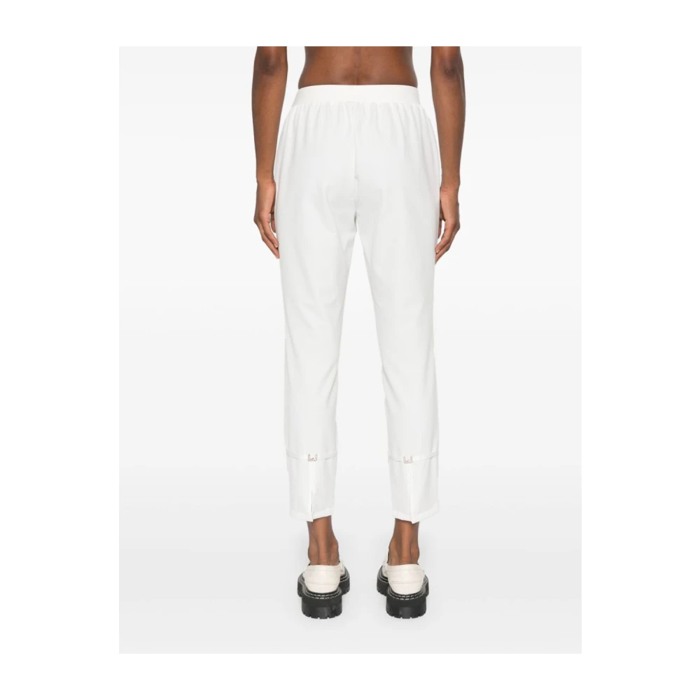 Liu Jo Witte sportieve crop broek Aw24 White Dames