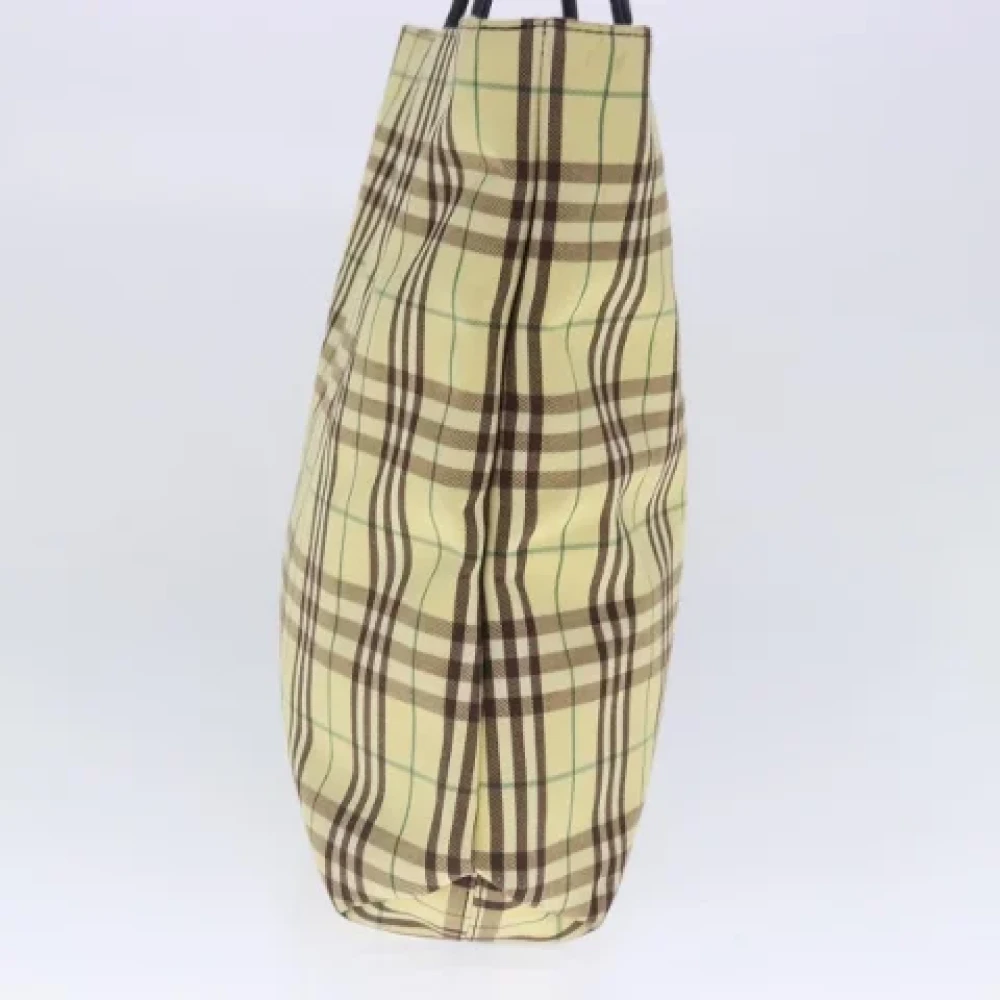Burberry Vintage Pre-owned Canvas handbags Yellow Dames