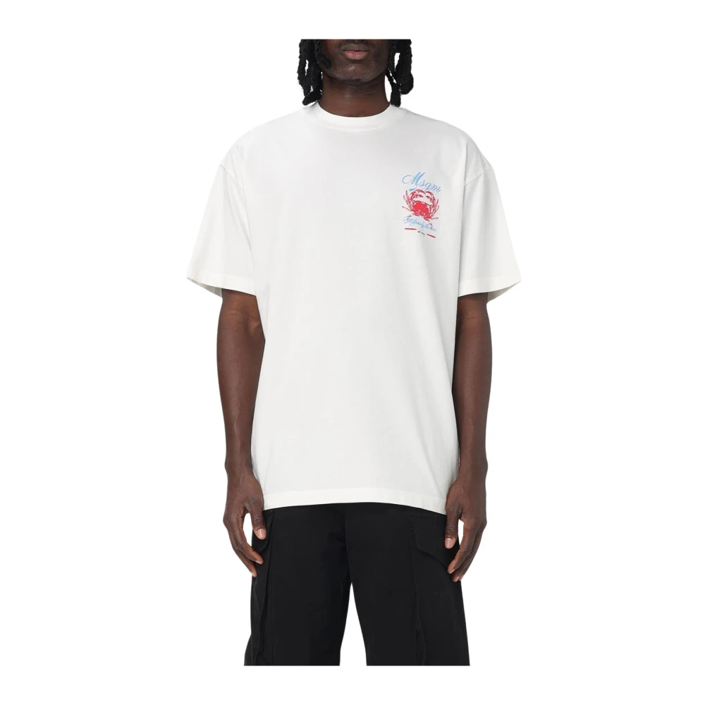 Msgm - Tops > T-Shirts - White - Msgm - Modalova