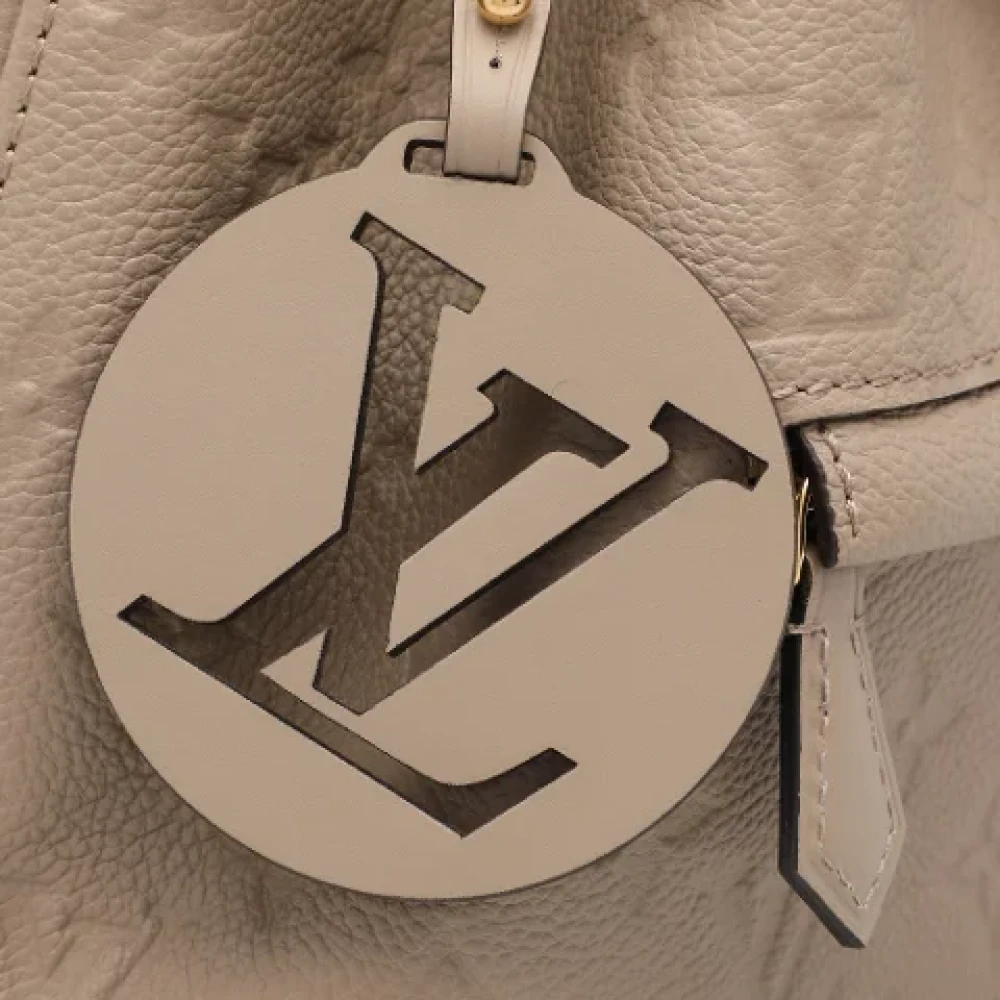 Louis Vuitton Vintage Pre-owned Leather backpacks Beige Dames