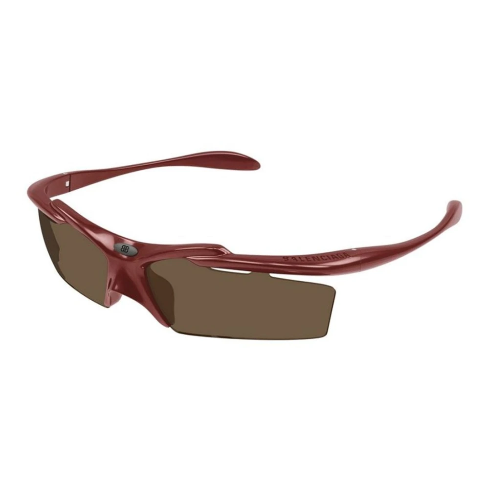 Balenciaga Unisex Red Geometrical Sunglasses - Sunglasses - One Size - Accessories